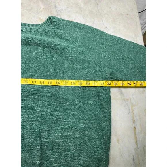 L.L.Bean Sweater L Heather Green - Picture 4 of 7